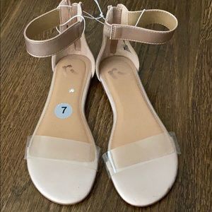 Clear sandals
